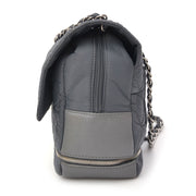 Chanel Nylon Zipper Quilted Flap Bag Grey. Shop vintage luxury designer handbags at the right price at LabelLOV