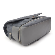 Chanel Nylon Zipper Quilted Flap Bag Grey. Shop secondhand authentic Chanel handbags at LabelLOV vintage webshop.