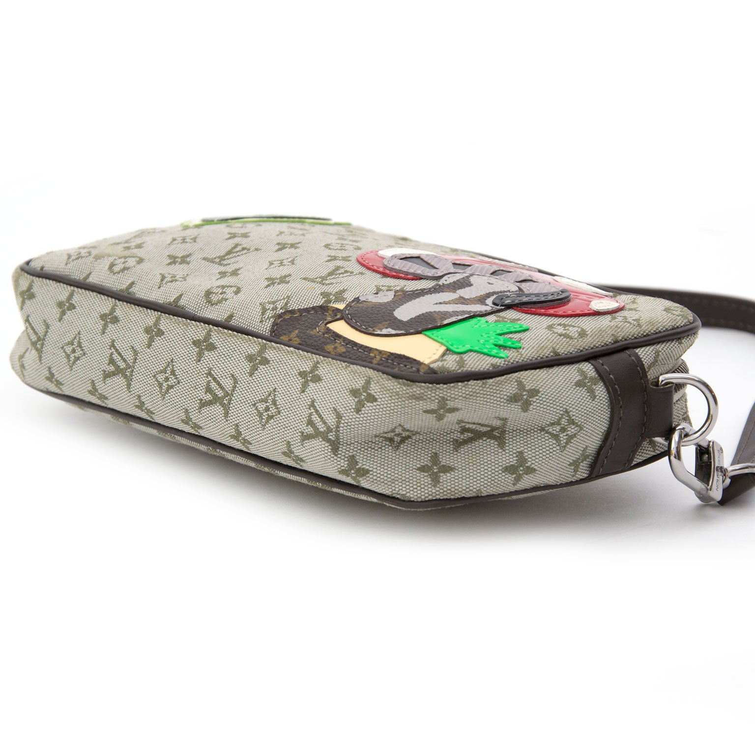 Louis Vuitton Mini Monogram Conte de Fees Mushroom Pochette Khaki consignment designer handbags preowned worldwide trade