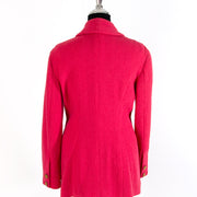 Authentic raspberry pink fuschia tweed vest