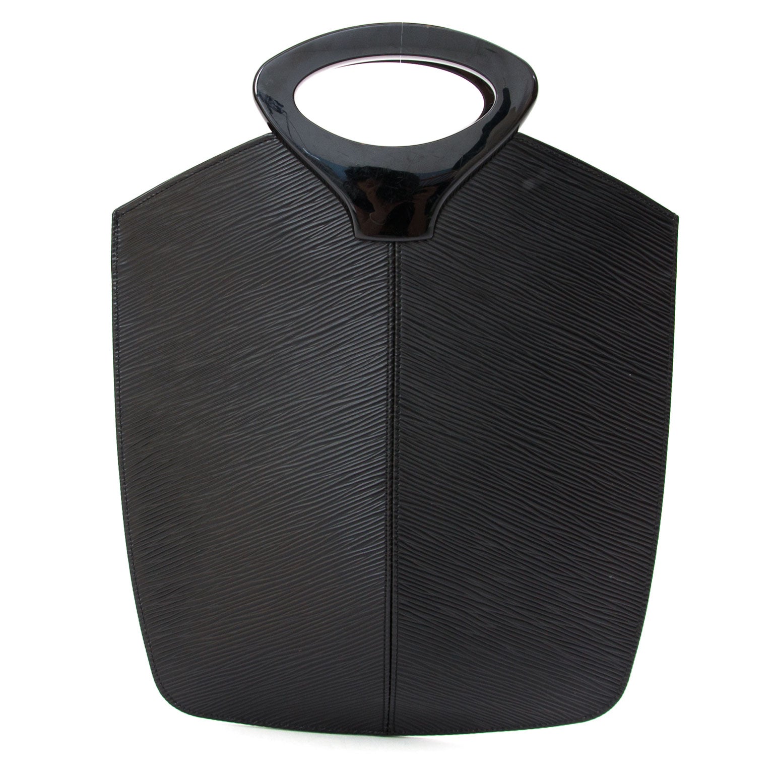 Louis Vuitton Noctambule Black Epi Tote. Safe and secure online shopping at LabelLOV vintage webshop Antwerp.