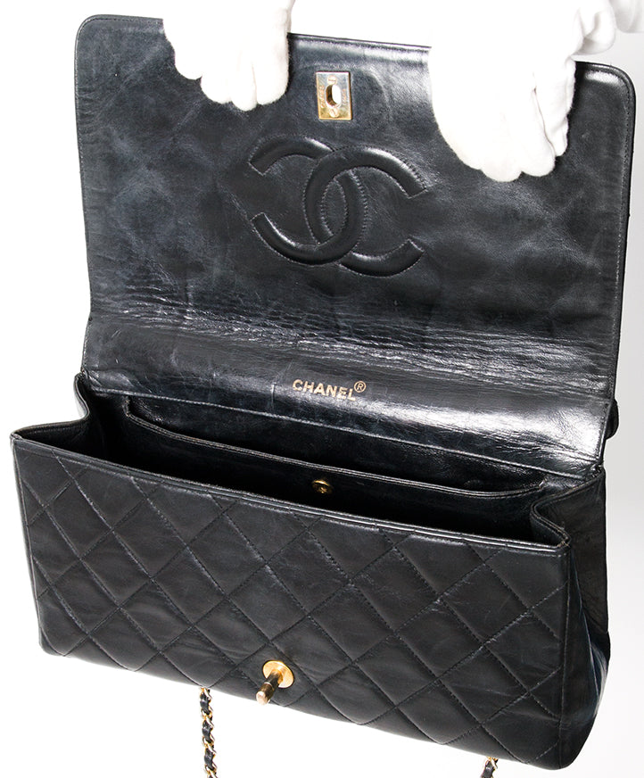acheter en ligne seconde main chanel trapezoid flapbag best price secondhand designer it bags