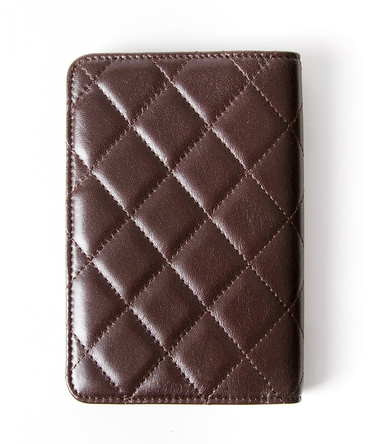 Chanel Brown Lambskin Small Agenda seconde main en ligne shopping en vogue mode luxe designer marques securé sécurité webshop Anvers Belgique