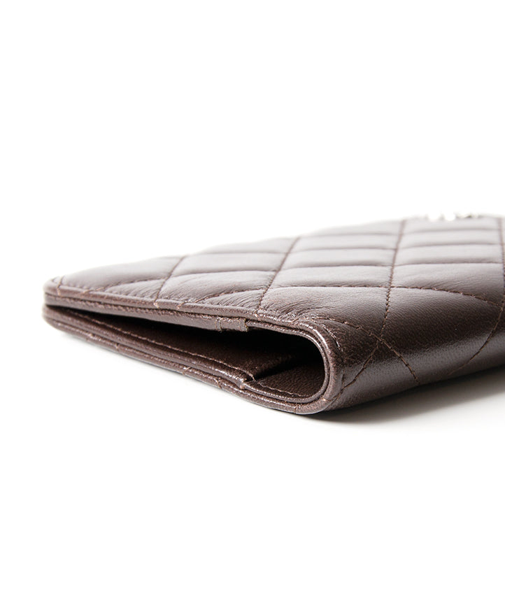Chanel Brown Lambskin Small Agenda seconde main en ligne shopping en vogue mode luxe designer marques securé sécurité webshop Anvers Belgique