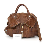 Preowned Sonia Rykiel Nut Python Top Handle Hobo Bag. Sell & resell online on labellov.com. Luxe deisgner vintage worldwide shipping.
