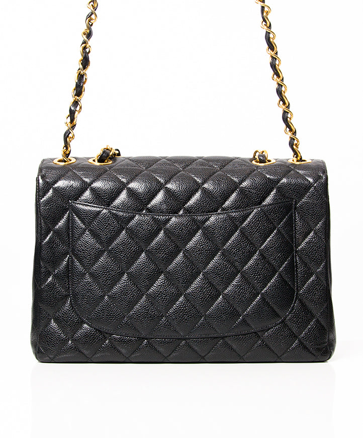 koop veilig online tweedehands Chanel jumbo classic XL designer handtas Chanel flapbag aan de beste prijs 100% betrouwbaar Belgiië