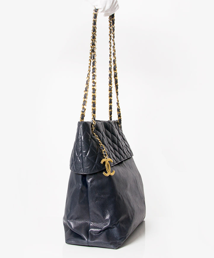 buy safe second hand designer vintage chanel tote bag 100% safe and secure online shop