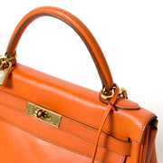 seconde main Hermes Kelly orange 32 pour le meilleur prix comme neuf 100% authentic Hermes Belgique