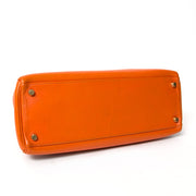 2de hands luxe merk Hermes Kelly in oranje 32 aan de beste prijs 100% echt authentiek net als nieuw Antwerpen