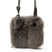 Rick Owens Fox Fur Shoulder Bag authentic secondhand safe online shopping webshop Belgium Antwerp LabelLOV fashion style high end labels luxury brands designer