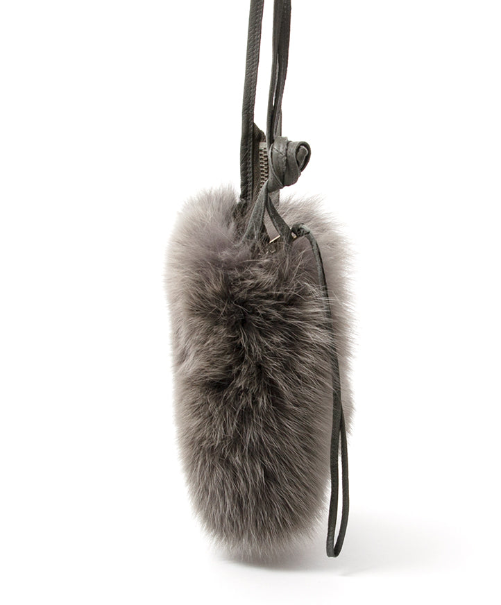 Rick Owens Fox Fur Shoulder Bag authentique seconde main en ligne shopping webshop Anvers Belgique LabelLOV mode en vogue style luxe marques designer sac bandoulière