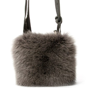Rick Owens Fox Fur Shoulder Bag authentiek tweedehands veilig online shoppen winkelen online webshop LabelLOV Antwerpen België mode stijl luxemerken luxe designer ontwerper handtas