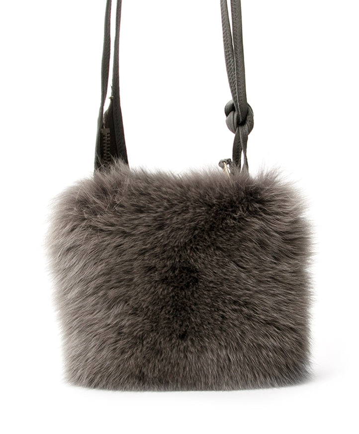 Rick Owens Fox Fur Shoulder Bag authentiek tweedehands veilig online shoppen winkelen online webshop LabelLOV Antwerpen België mode stijl luxemerken luxe designer ontwerper handtas