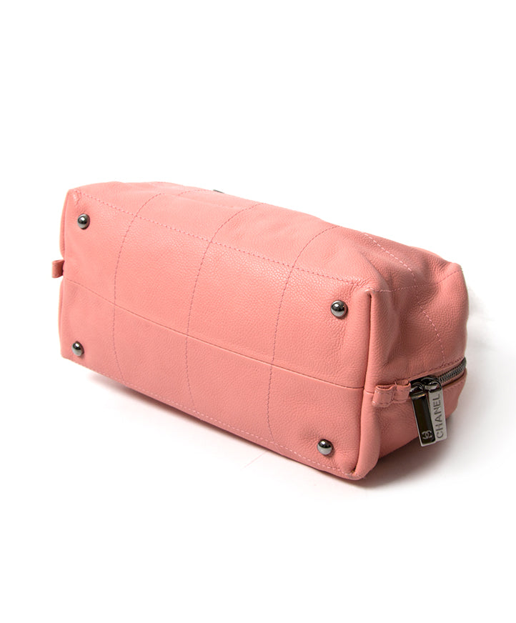 koop snel en veilig online tweedehands chanel oud roze schoudertas webshop labellov belgie