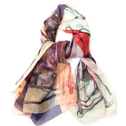 Hermès Mousseline 'Brides Rebelles' Silk Scarf sjaal authentiek tweedehands veilig online shoppen winkelen online webshop LabelLOV Antwerpen België mode stijl luxemerken luxe designer ontwerper