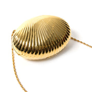 Gold Clutch Shell DG like new best price second hand luxury bag online webshop labellov