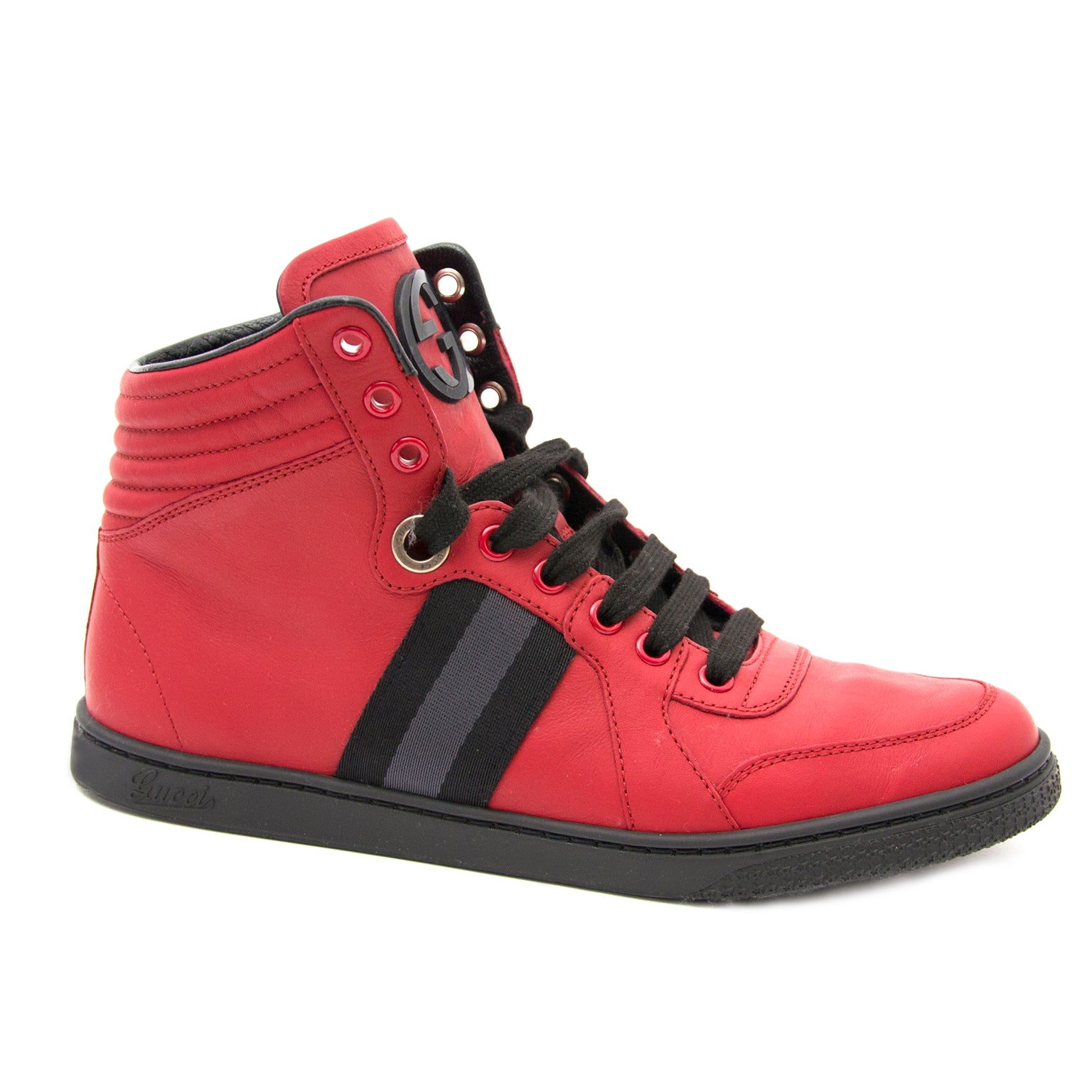 Baskets en nylon Gucci Silverstone rouges