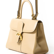 Delvaux Brillant MM Sand second hand authentic safe online shopping webshop LabelLOV Belgium Antwerp luxury brands bags high-end labels designer fashion