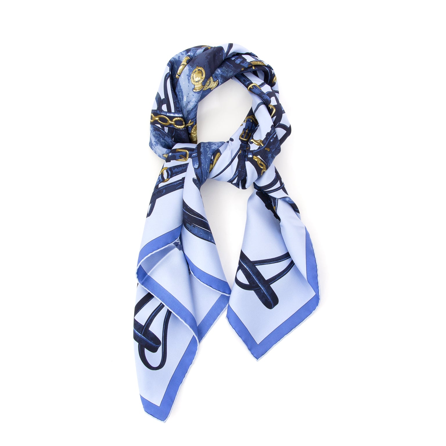 buy safe online second hand designer Hermes Brides Rebelles Carré Scarf