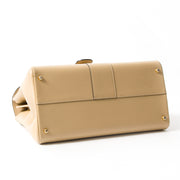 Delvaux Brillant MM Sand seconde main authentique en ligne shopping webshop Anvers Belgique LabelLOV luxe marques designer fashion style sacs