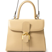 Delvaux Brillant MM Sand seconde main authentique en ligne shopping webshop Anvers Belgique LabelLOV luxe marques designer fashion style sacs
