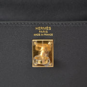 koop veilig online Brand New Hermes Kelly 25 Retourne Veau Swift Noir Black GHW aan de beste prijs