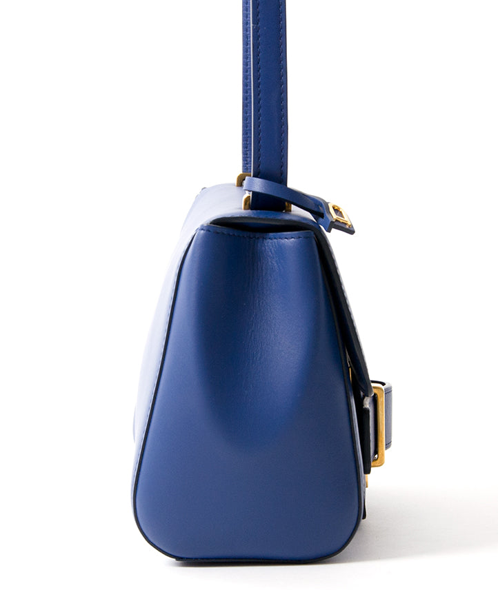Delvaux Simplissime City PM Blue second hand authentic safe online shopping webshop LabelLOV Belgium Antwerp luxury brands bags high-end labels designer fashion