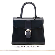 acheter en ligne seconde main sac a main Delvaux Dark Blue Brillant MM Bag pour le meilleur prix