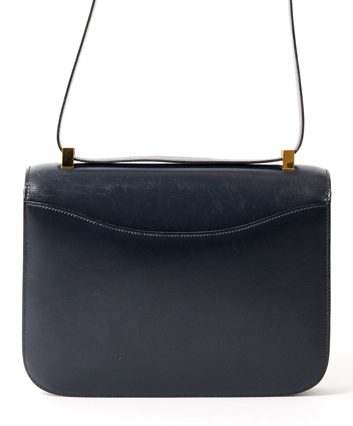 Hermès Constance Bag Navy Blue Marine acheter en ligne pour le meilleur prix 100% authentic occasion Hermes Constance site en ligne Anvers, Belgique