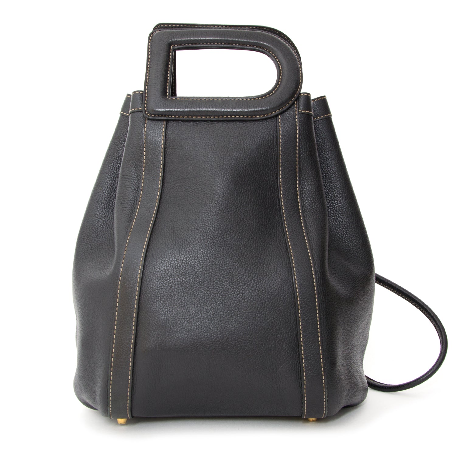 koop veilig online tweedehands Delvaux Black Punch Shoulder Bag aan de beste prijs online webshop labellov