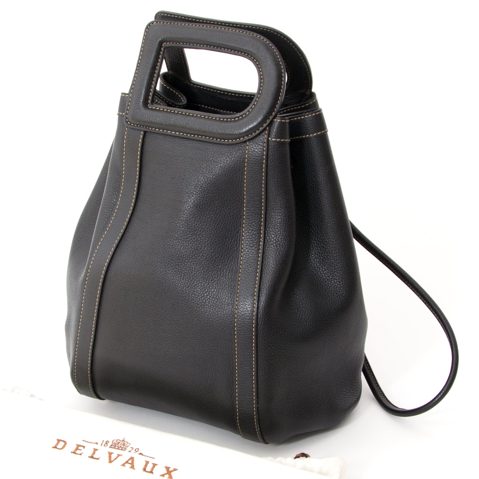 acheter en ligne seconde main sac a main Delvaux Black Punch Shoulder Bag pour le meilleur prix site en ligne labelov