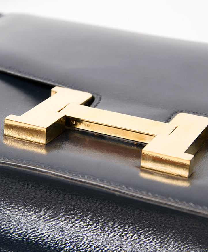 Hermès Constance Bag Navy Blue Marine buy safe online 100% vintage hermes constance at the best price worldwide shipping