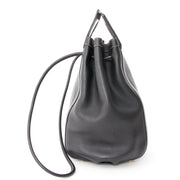 acheter en ligne sac a epaule comme neuf Delvaux Trotteur noir cuir pour le meilleur prix