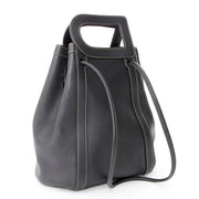 shop safe online secondhand designer Delvaux Black Punch Shoulder Bag best prijs boetiek en showroom antwerpen Labellov