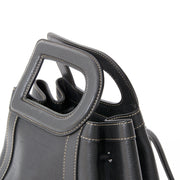 shop safe online secondhand designer Delvaux Black Punch Shoulder Bag best prijs boetiek en showroom antwerpen Labellov