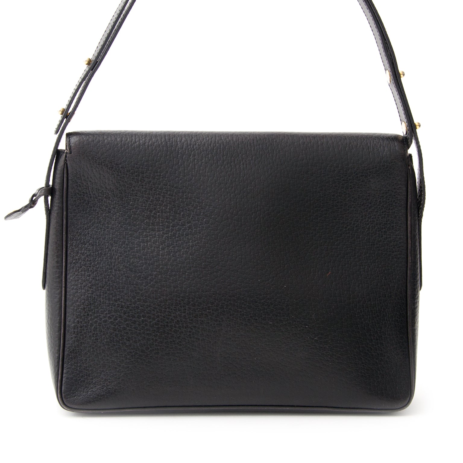 Delvaux Zwarte Poirier Schoudertas