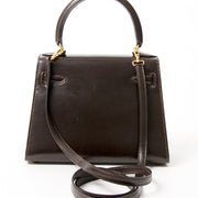 Hermès Kelly Mini Boxcalf Brown GHW With Strap shop 100% authentique kelly hermes like new in box for the best price webshop labellov