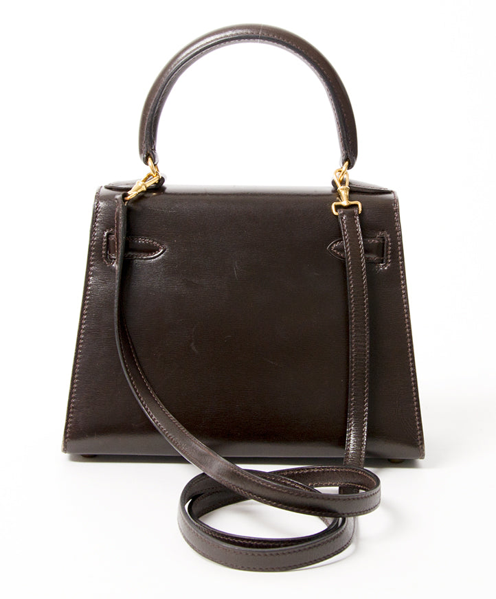 Hermès Kelly Mini Boxcalf Brown GHW With Strap shop 100% authentique kelly hermes like new in box for the best price webshop labellov
