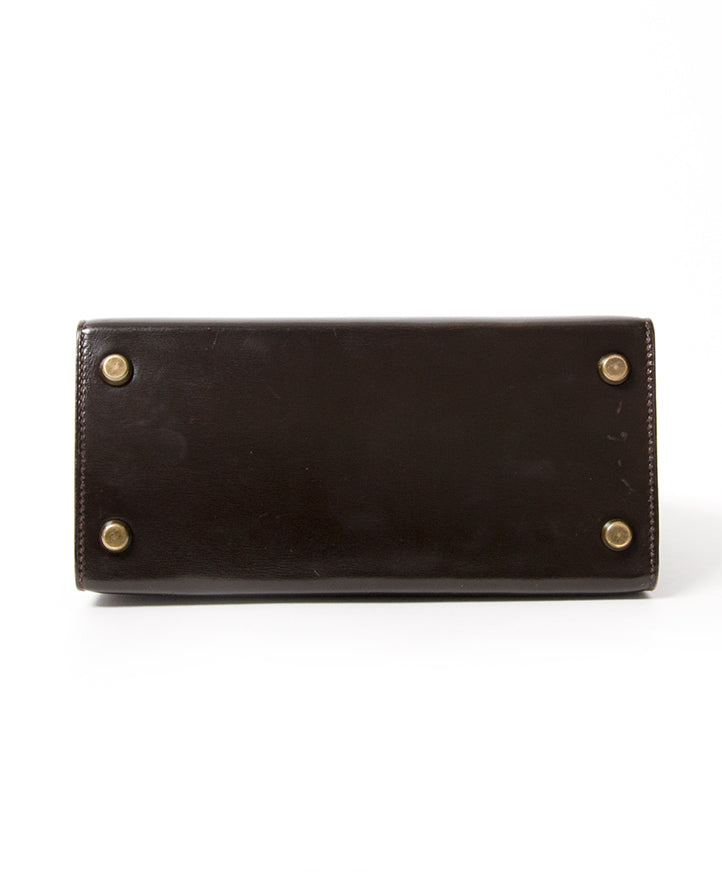 Hermès Kelly Mini Boxcalf Brown GHW With Strap acheter en ligne kelly like new in box with dustbag webshop labellov belgium