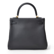 shop luxury brand shop safe online secondhand 100% authentic acheter en ligne seconde main Brand New Hermes Kelly 25 Retourne Veau Swift Noir Black GHW worldwide shipping