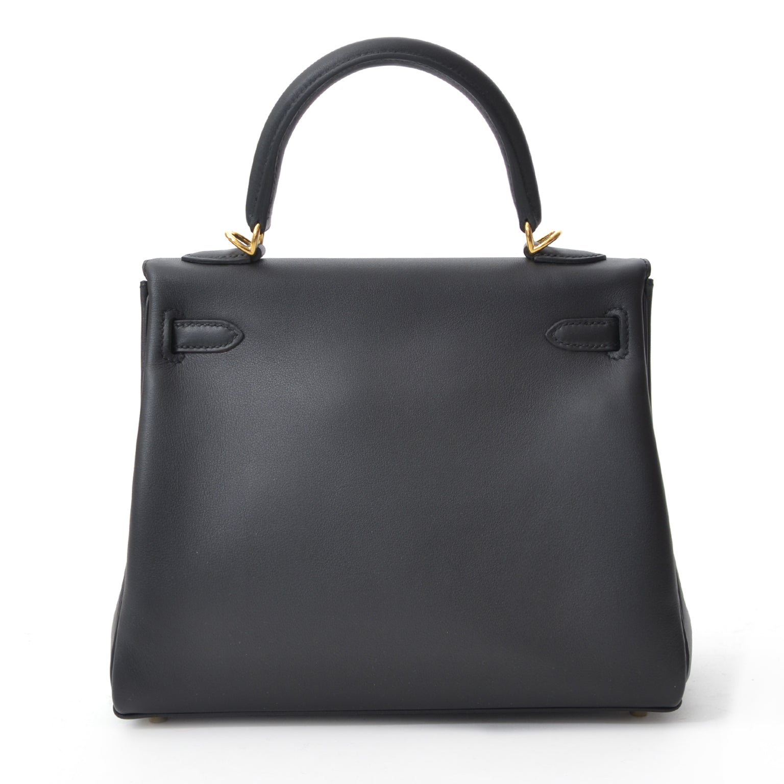 shop luxury brand shop safe online secondhand 100% authentic acheter en ligne seconde main Brand New Hermes Kelly 25 Retourne Veau Swift Noir Black GHW worldwide shipping