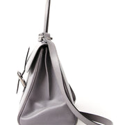 Delvaux Brillant MM Grey seconde main authentique en ligne shopping webshop Anvers Belgique LabelLOV luxe marques designer fashion style sacs