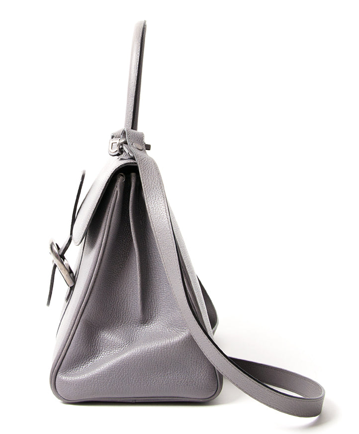 Delvaux Brillant MM Grey seconde main authentique en ligne shopping webshop Anvers Belgique LabelLOV luxe marques designer fashion style sacs