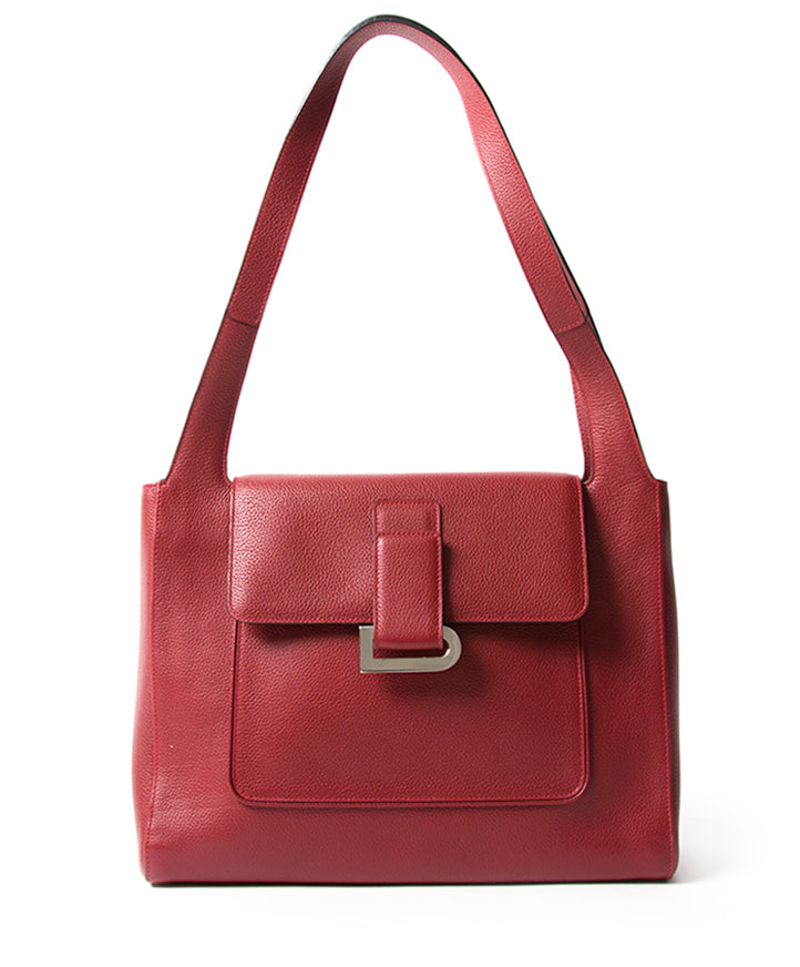 Vintage Delvaux Flambeau Trotteur Rosso Tote. Buy authentic secondhand Delvaux bags at the right price at LabelLOV vintage webshop. Safe and secure online shopping. Koop authentieke tweedehands Delvaux tassen met juiste prijs bij LabelLOV.