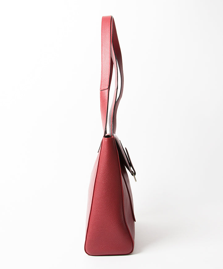 Delvaux Flambeau Trotteur Rosso Tote tweedehands authentiek merken merktassen designer luxetassen tassen handtassen veilig online shoppen webshop mode België Antwerpen LabelLOV