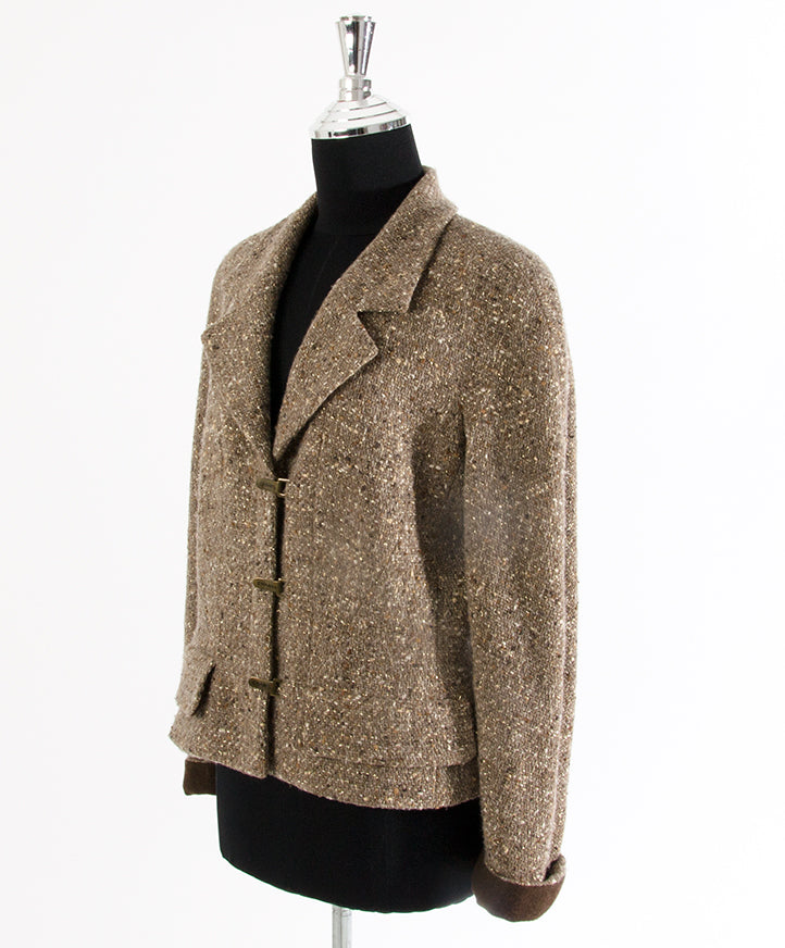 koop veilig online tweedehands chanel tweed tailleur net als als nieuw online webshop labellov