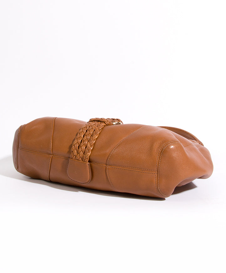buy safe online secondhand designer vintage Delvaux cognac hobo bag at the best price labellov, antwerp