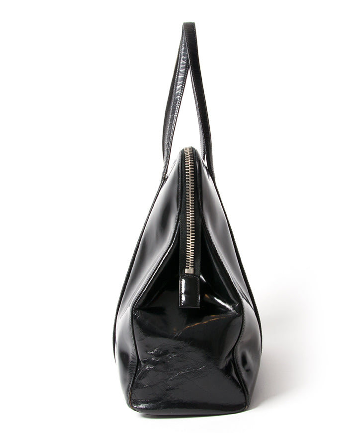 acheter enligne seconde main Prada noir Spazzolato Shoulder Bag site en ligne labellov