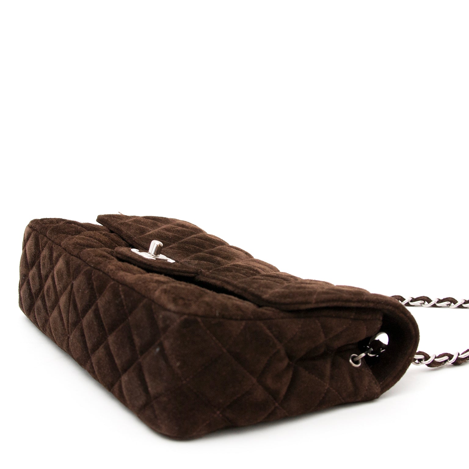 Chanel Brown Suede Flap Bag kopen aan de beste prijs en met wereldwijde verzending