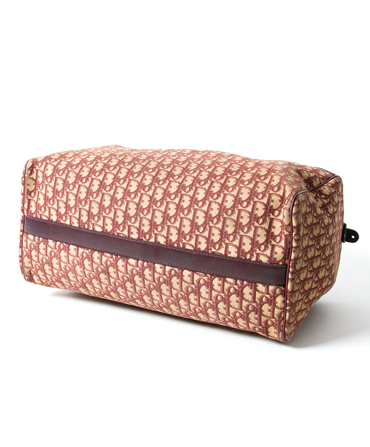 Dior Red Monogrammed Travel Bag koop veilig online reistassen authentiek webshop LabelLOV Antwerpen